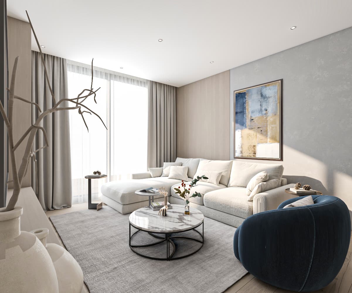 غرفة معيشة مودرن