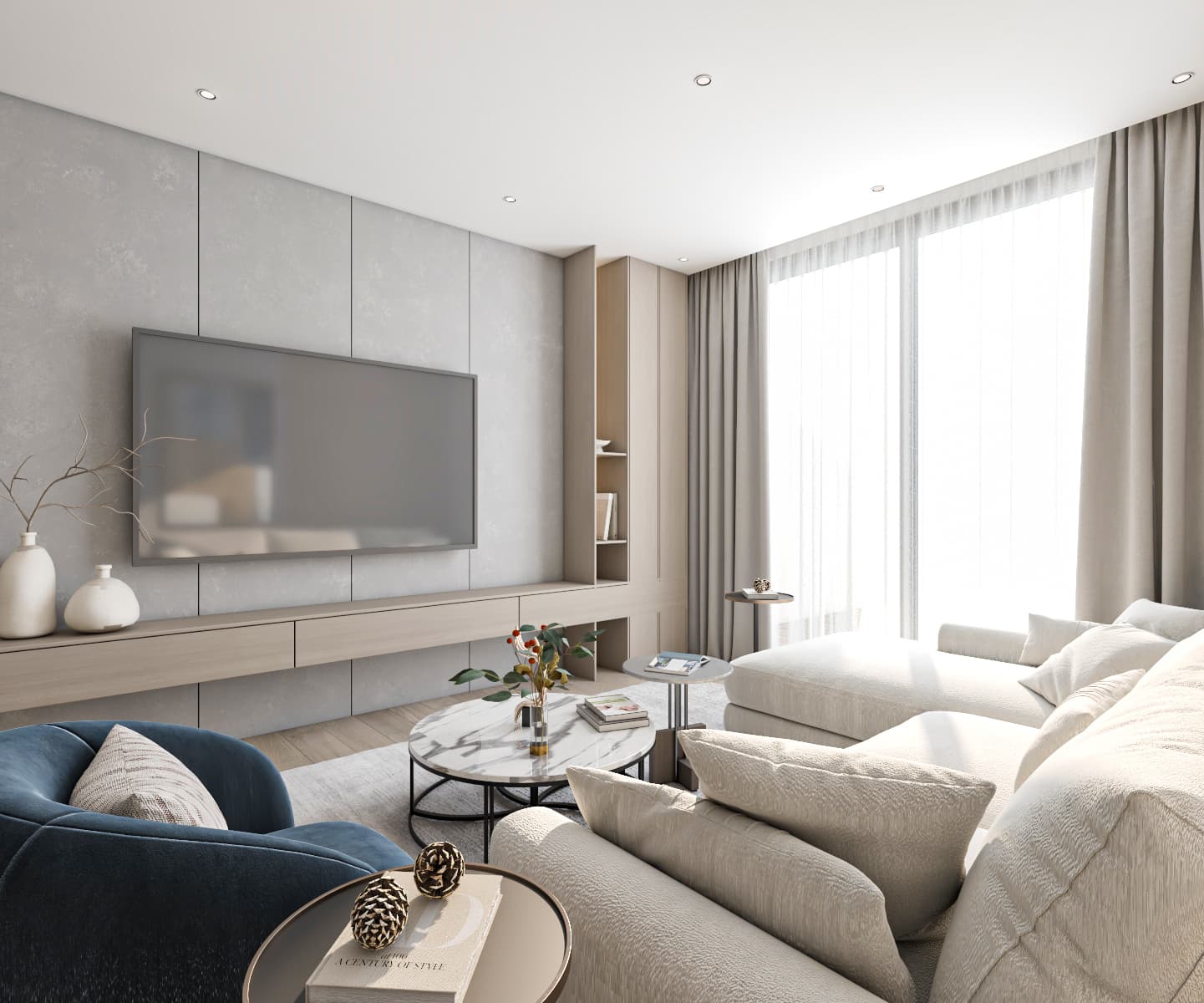 غرفة معيشة مودرن