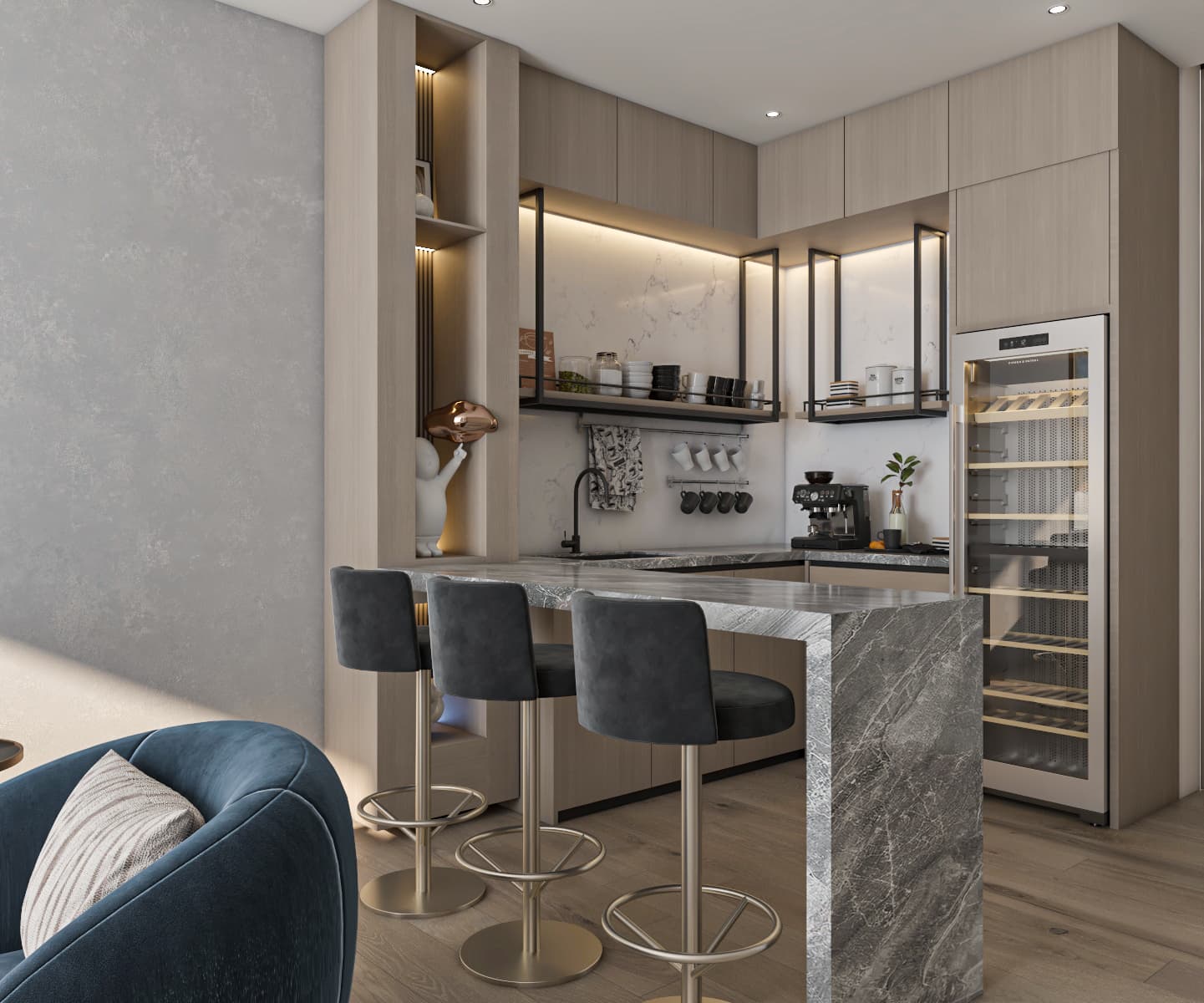 غرفة معيشة مودرن